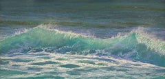 The Water is Warm - Original Impressionist Wave Pastel Painting