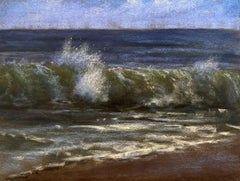 Time Traveler - Impressionist Pastel Wave Painting