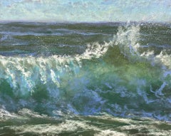 Up-tempo - Impressionist Wave Pastel Painting