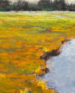 When the Seasons Turn - Pastel Impressionist Marsh Painting