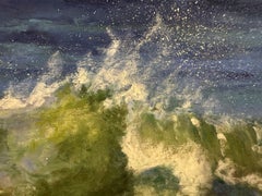 Windswept - Impressionist Wave Pastel Painting