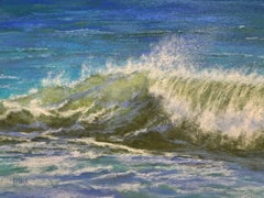 Wing and a Prayer - Pittura impressionista a pastello sull'onda