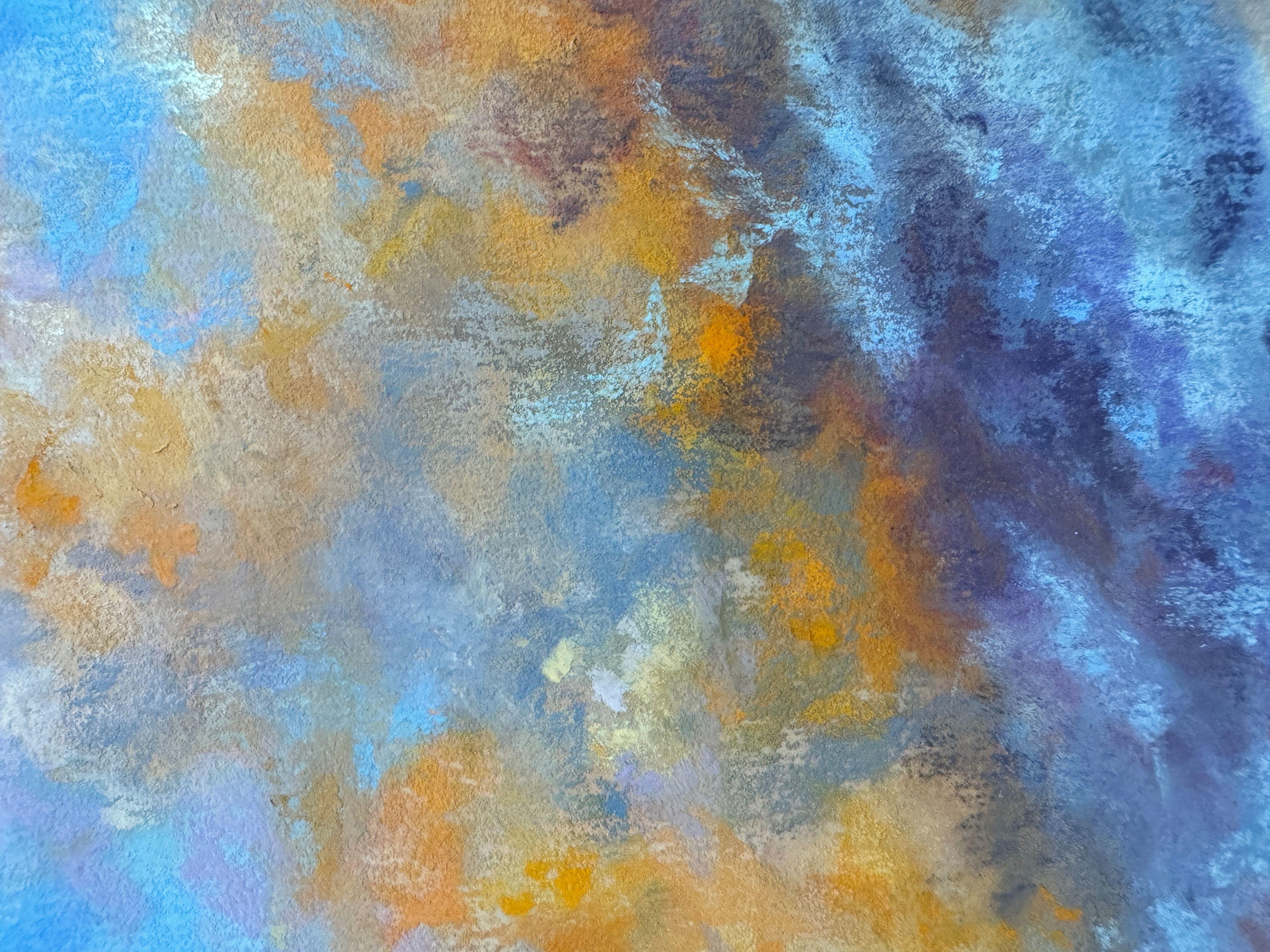 „You Kiss Like Fire“ – Impressionistisches kalifornisches Pastellgemälde mit Sonnenuntergang (Impressionismus), Painting, von Dina Gardner