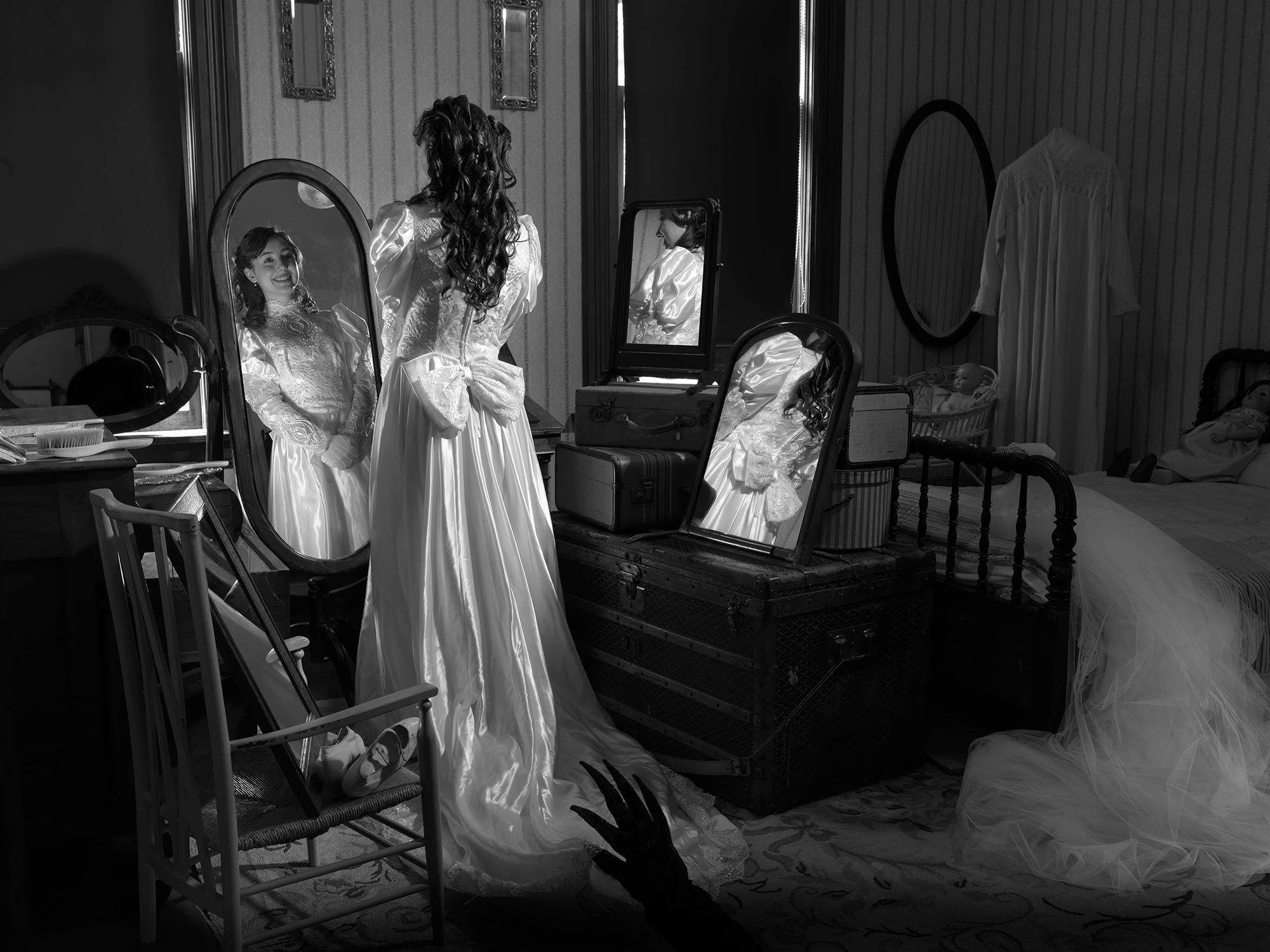 Dina Goldstein Figurative Photograph - Ashmodai Mirrors