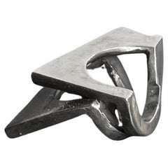Dina González Mascaró "2 steps" ring in sterling silver