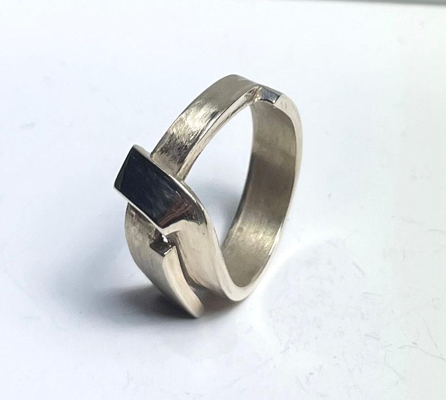 Latch ring - Gold band that folds around and 