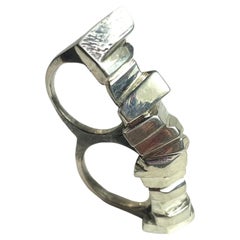 Dina González Mascaró "mi cordillera" mountain range ring sterling silver