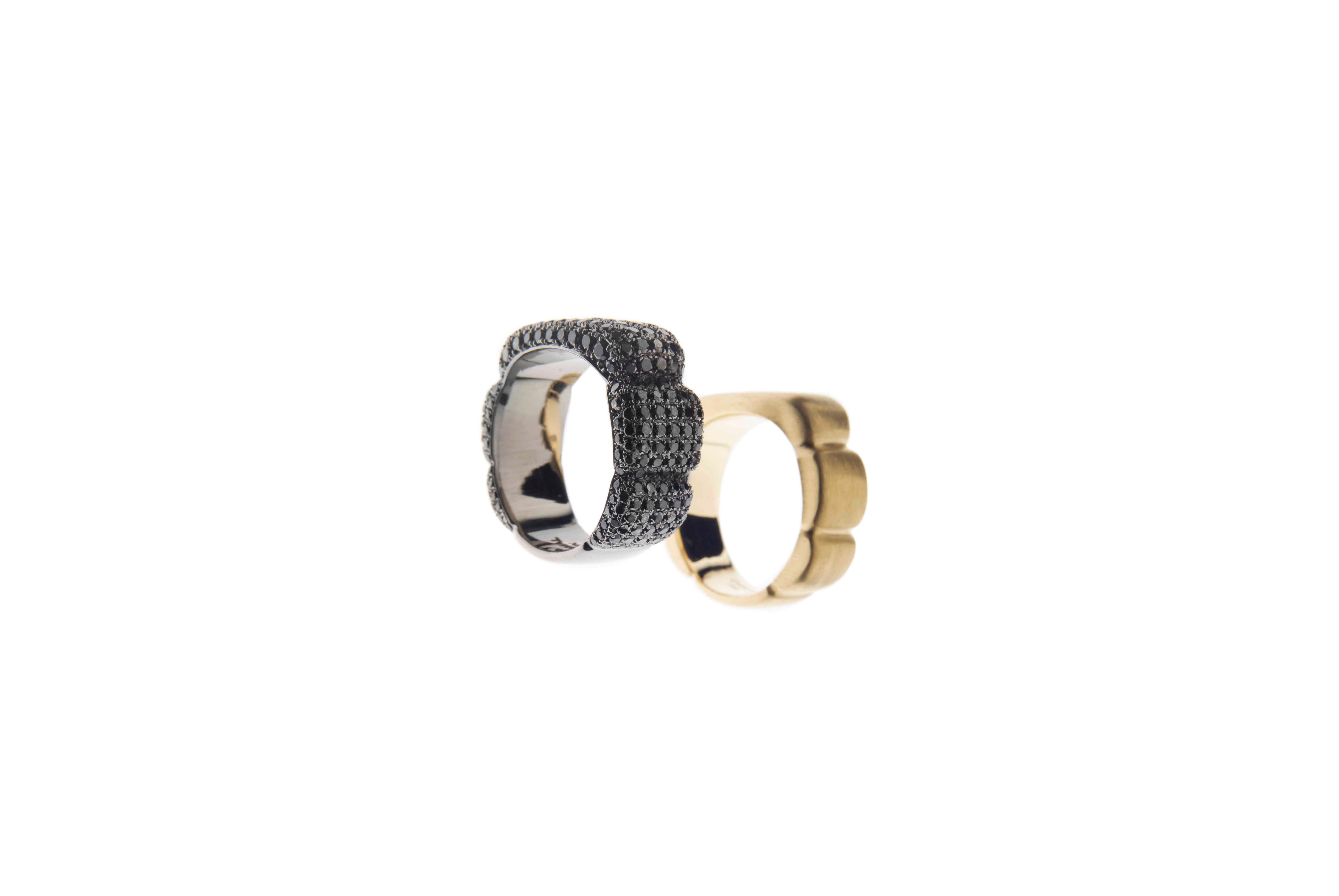 For Sale:  Dina Kamal, Bibendum Pinky Ring, 18k yellow Gold 6