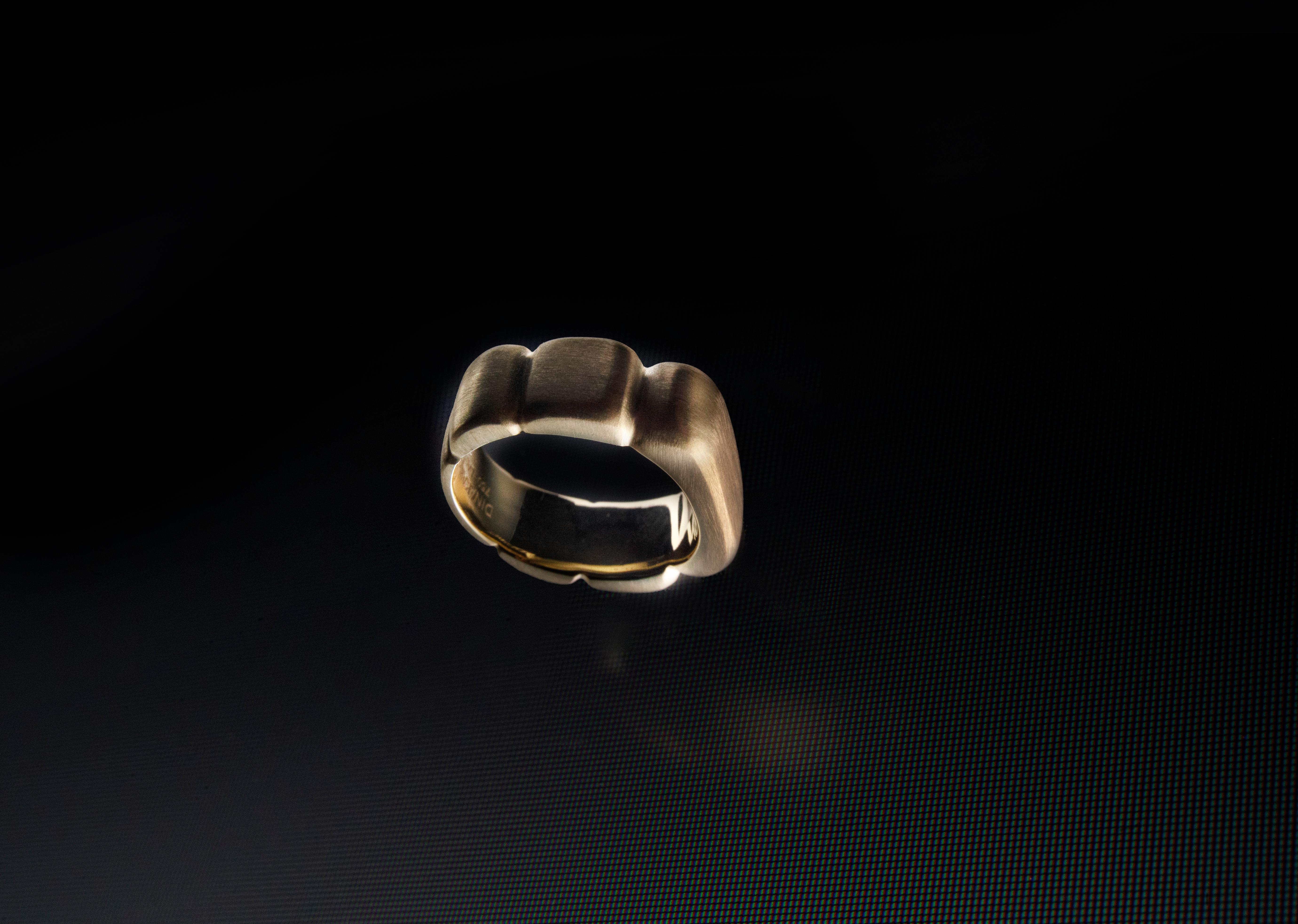 For Sale:  Dina Kamal, Bibendum Pinky Ring, 18k yellow Gold 8