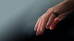 Dina Kamal, Twin Tube Pinky Ring, 18k Black Gold with Black Diamonds