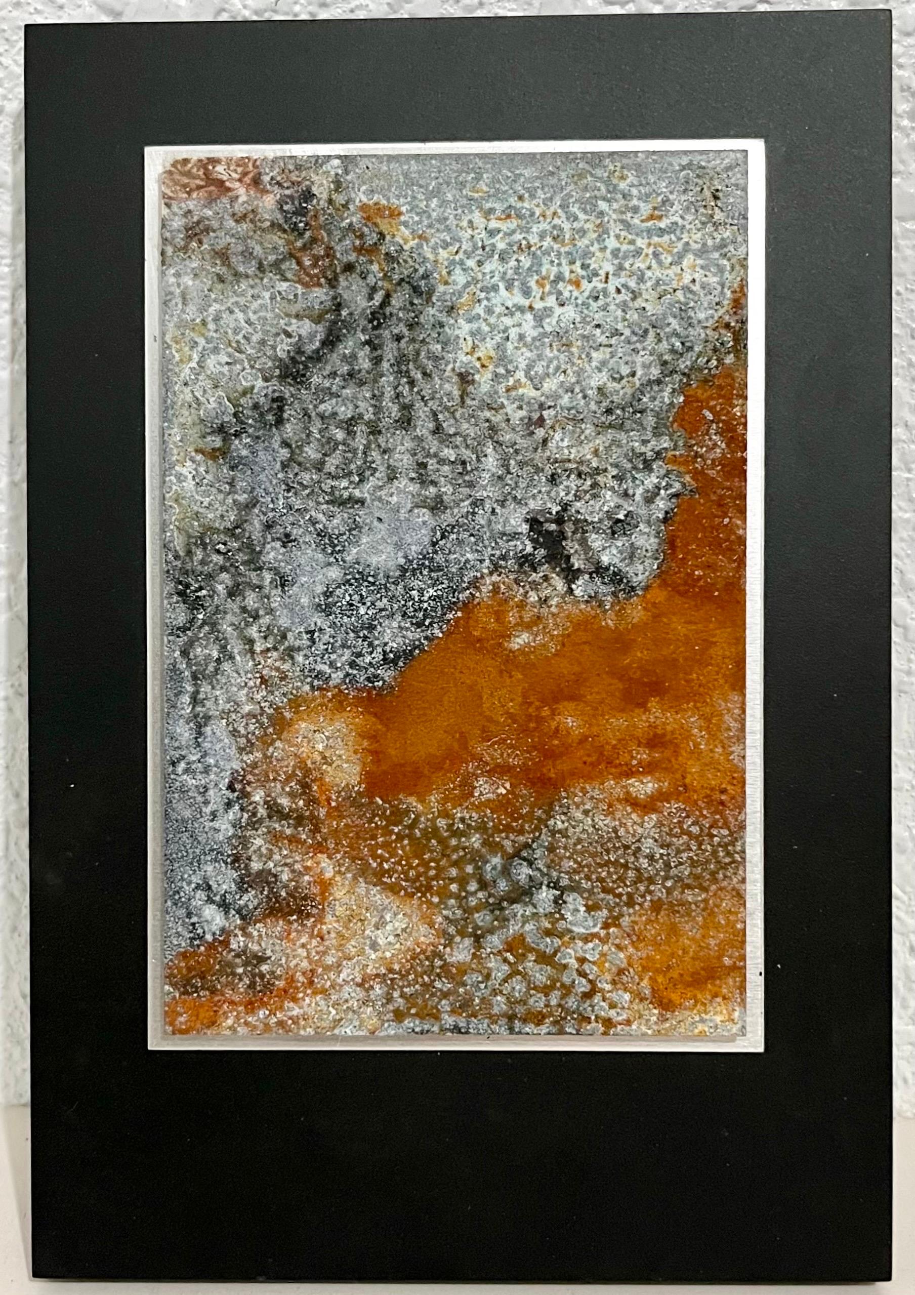 Pintura del cosmos de la expresionista abstracta israelí Dina Recanati, escultura en metal en venta 1
