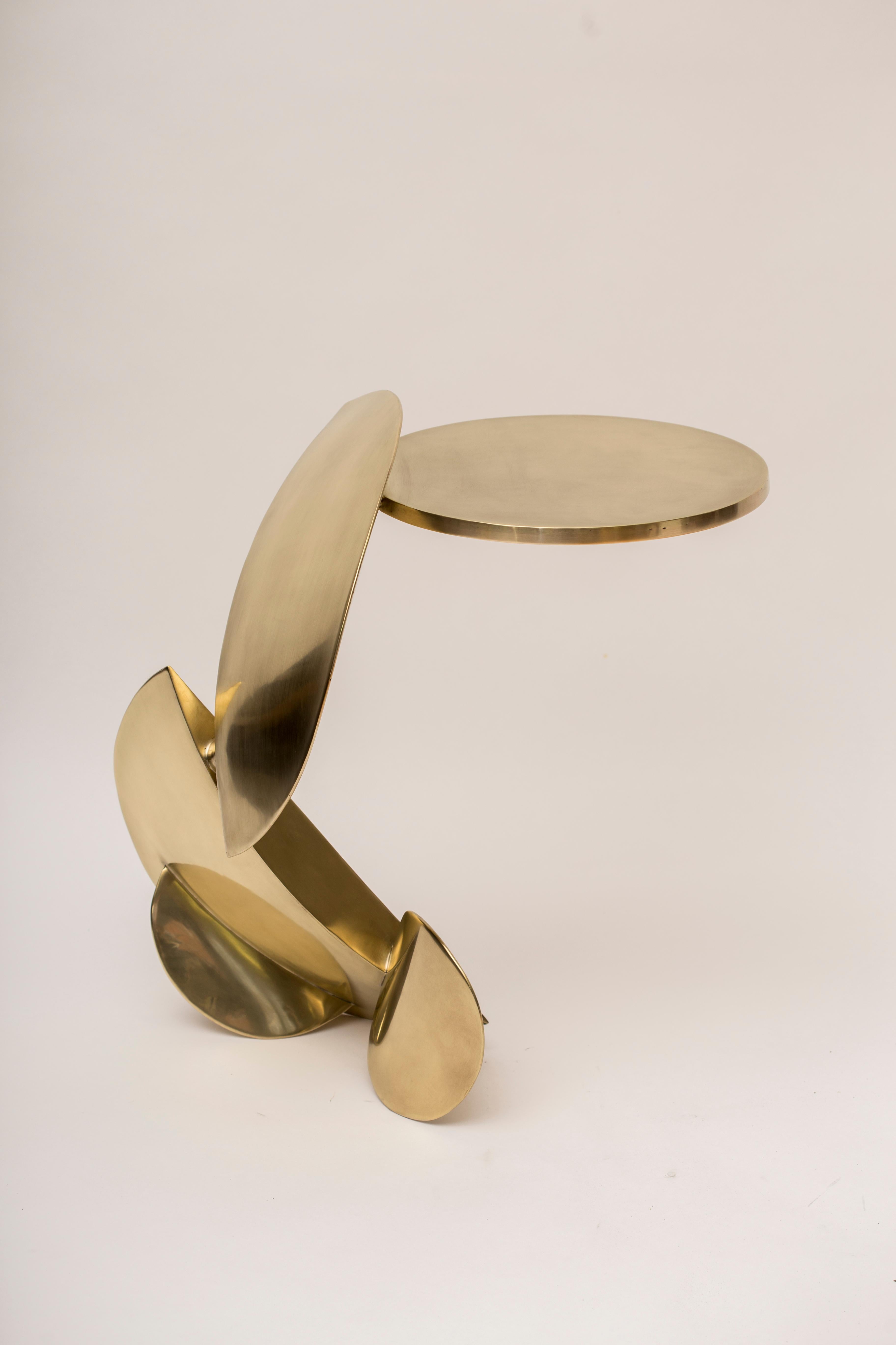Contemporary Dina Side Table Sculpted by Yann Dessauvages