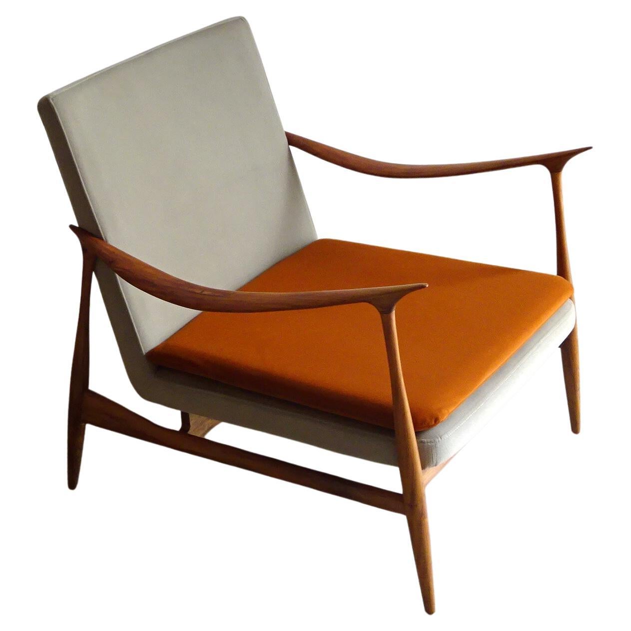 “Dinamarquesa” armchairs, Jorge Zalszupin. Brazil 1960s. im Angebot
