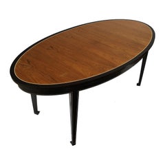 Dinbar, American Mid-Century, Art Deco, Dining Table, Rosewood, Ebony Paint