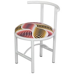 Diner Chair Metal with Colorful Textile Contemporary Style