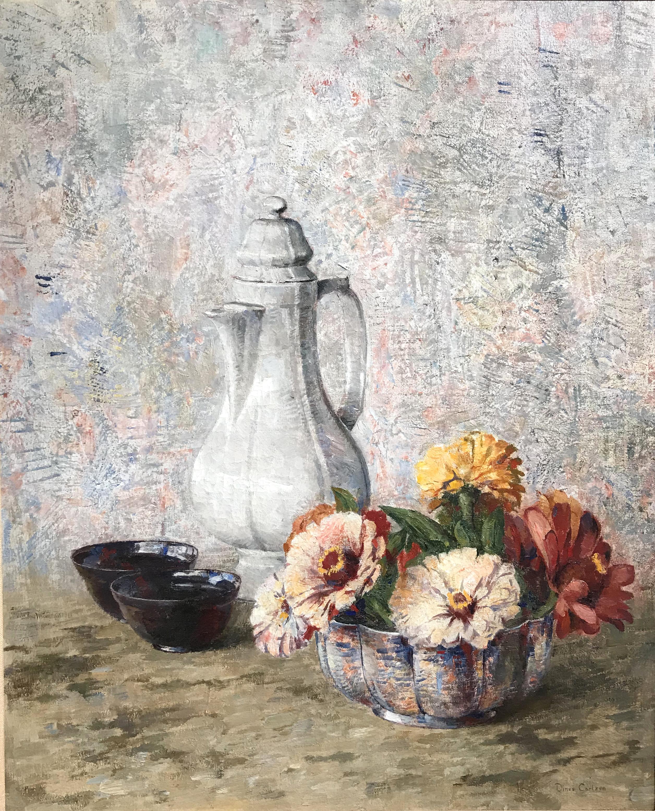 Natura morta - Painting di Dines Carlsen