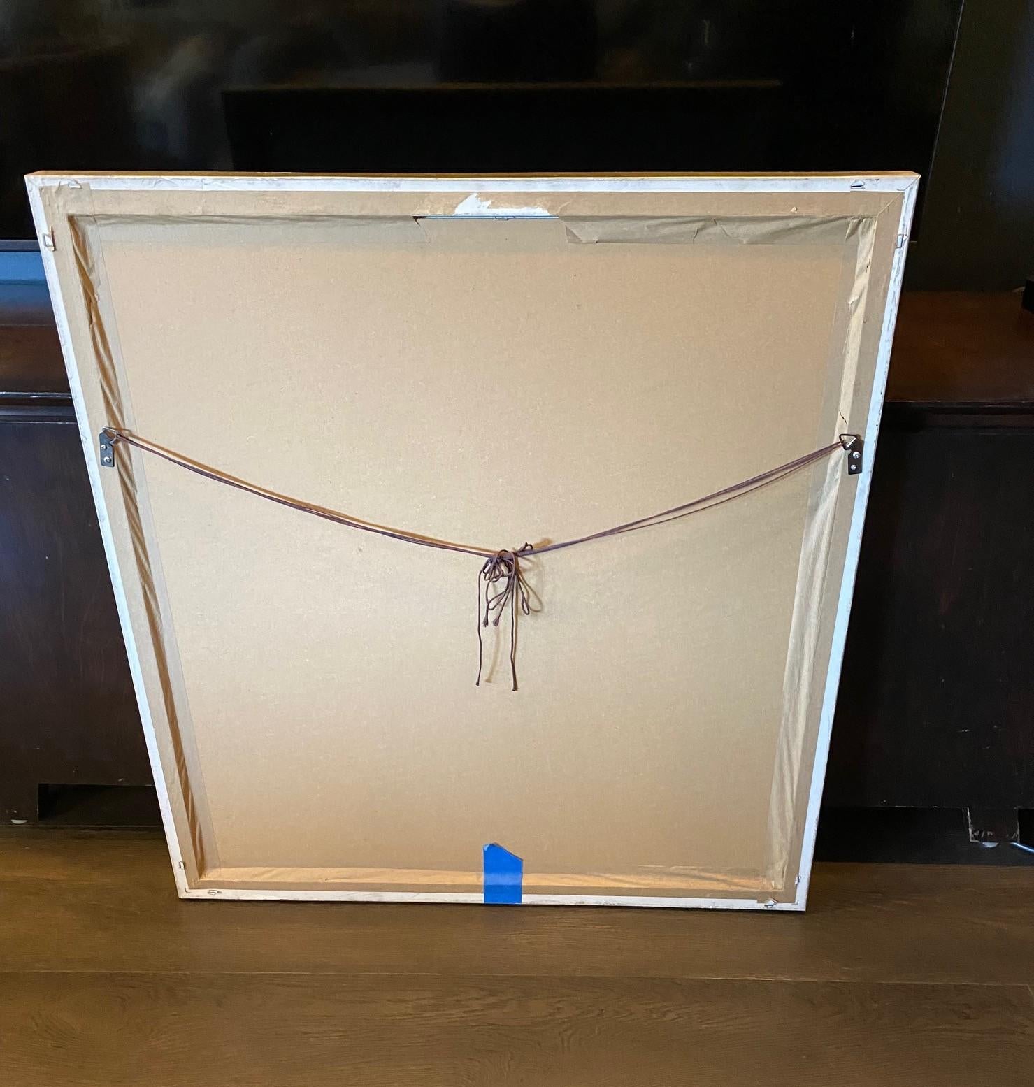 Ding Jitang Ji Tang Signed Large Framed Huxian School Chinese Woodblck Print For Sale 11