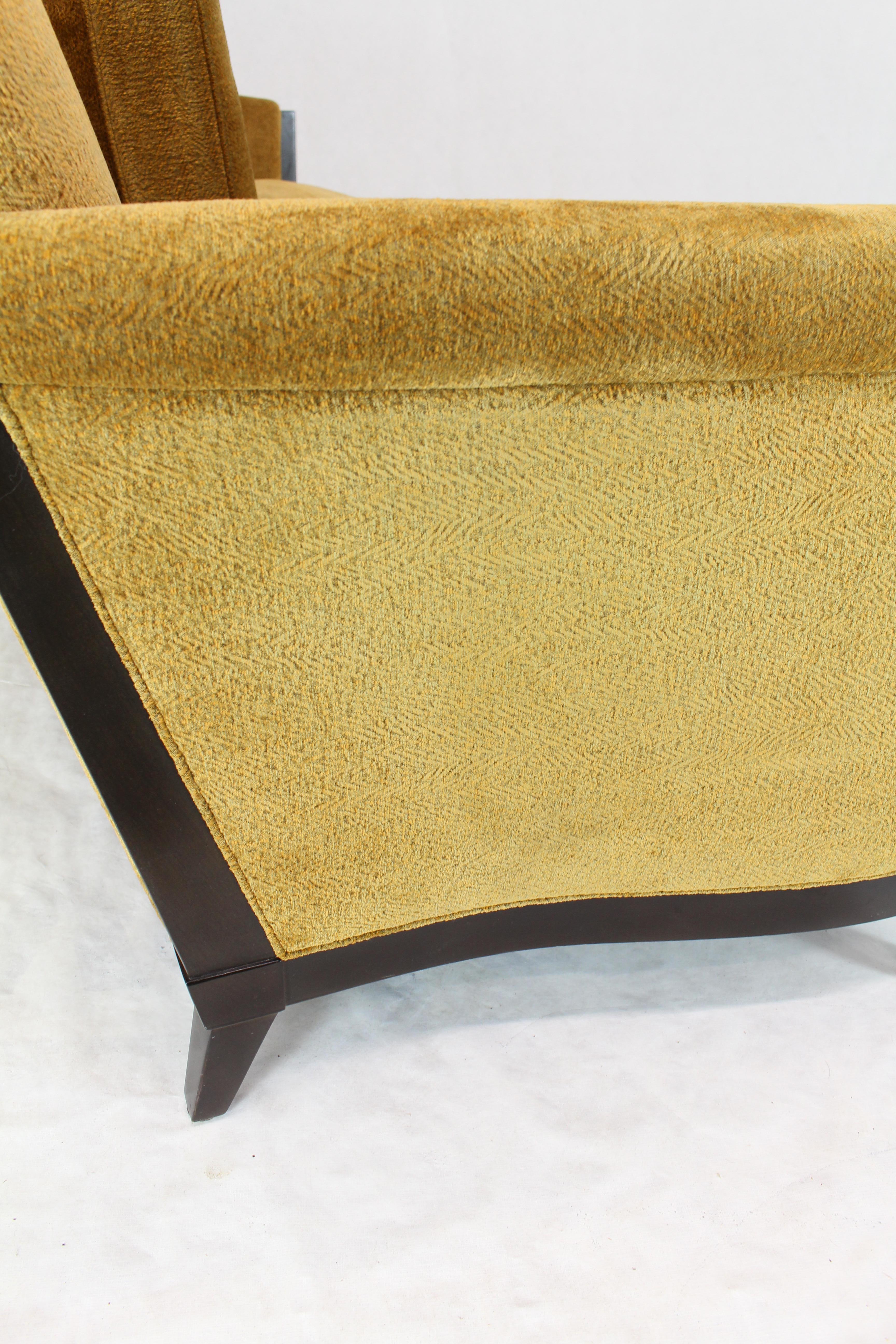 Dinghy Modern Luxury Sofa Chenille Upholstery Dark Chocolate Frame Finish For Sale 4