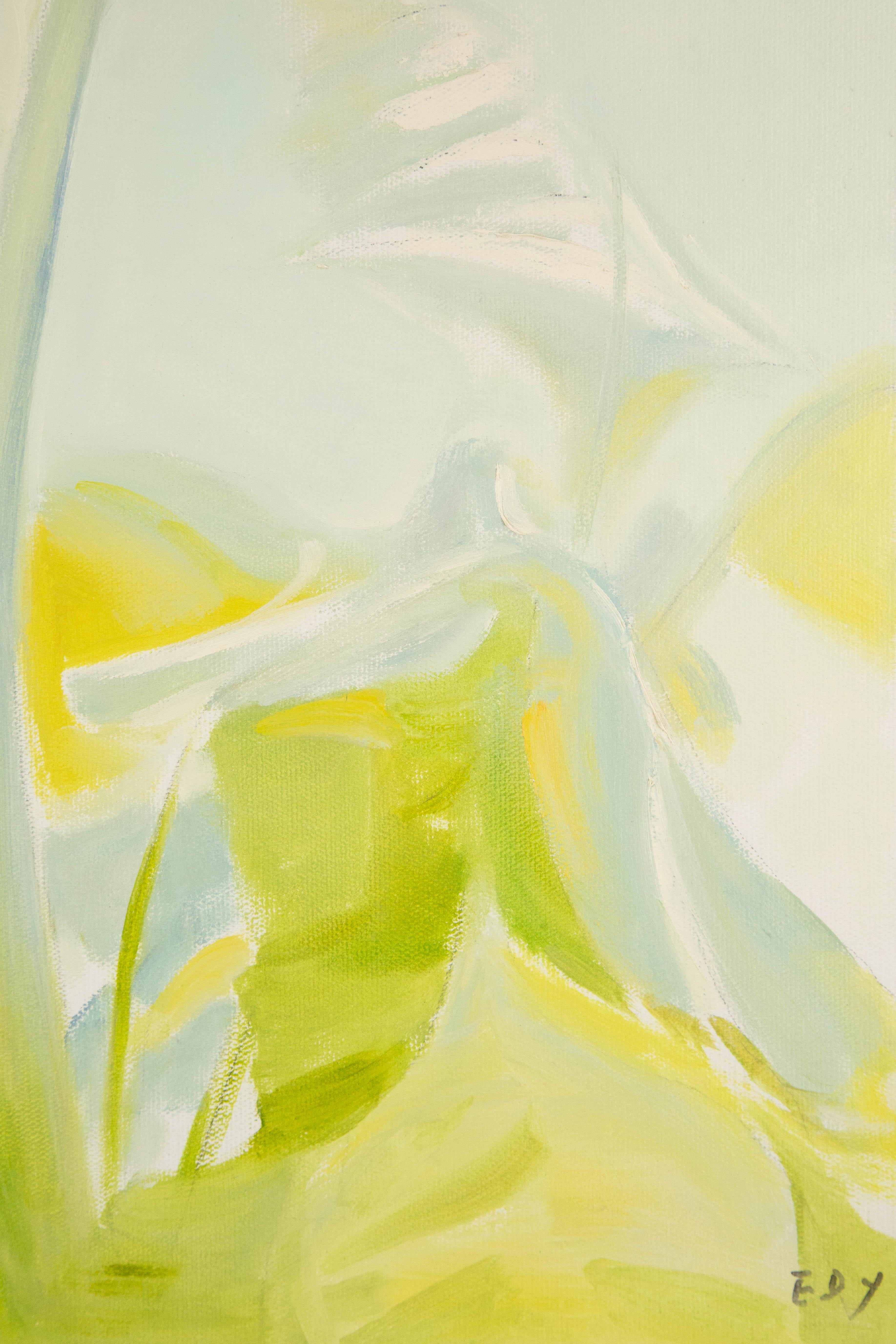 Dingyan E, geblümtes Original Ölgemälde auf Leinwand, „In Dream Series II“, Dingyan im Angebot 4