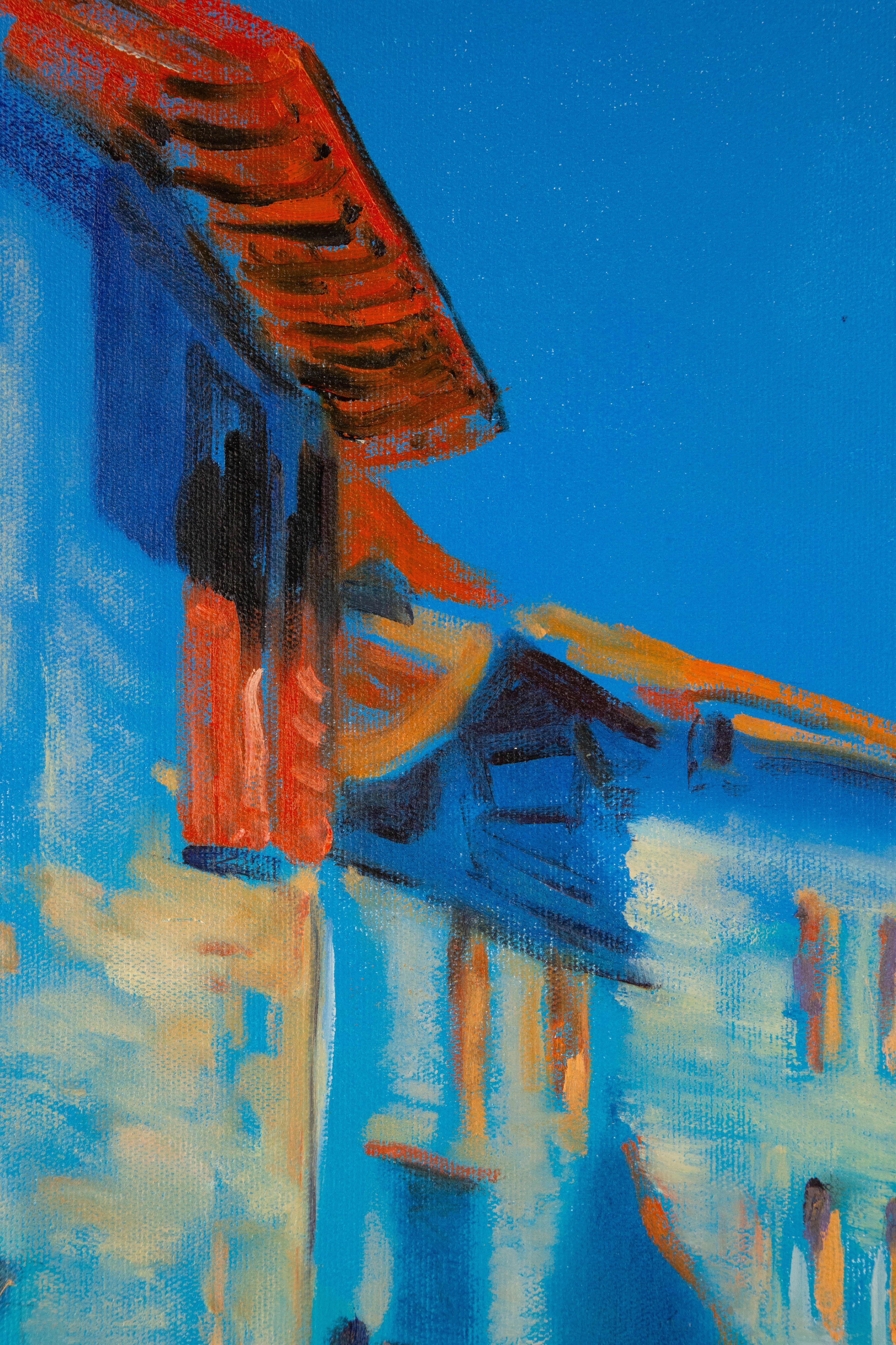 Dingyan E Landschaft Original Ölgemälde auf Leinwand „In Dream Series I“ im Angebot 1