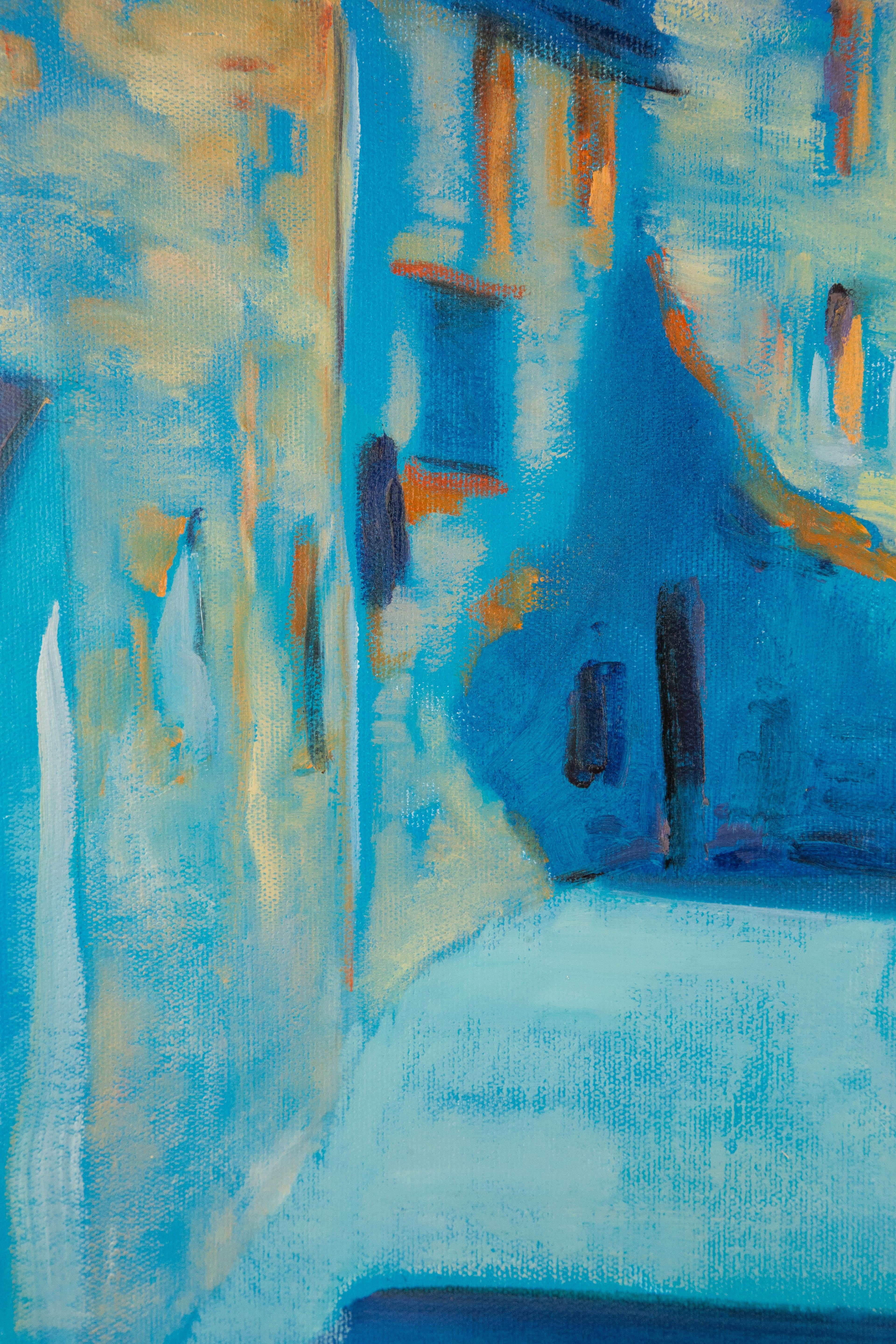 Dingyan E Landschaft Original Ölgemälde auf Leinwand „In Dream Series I“ im Angebot 2