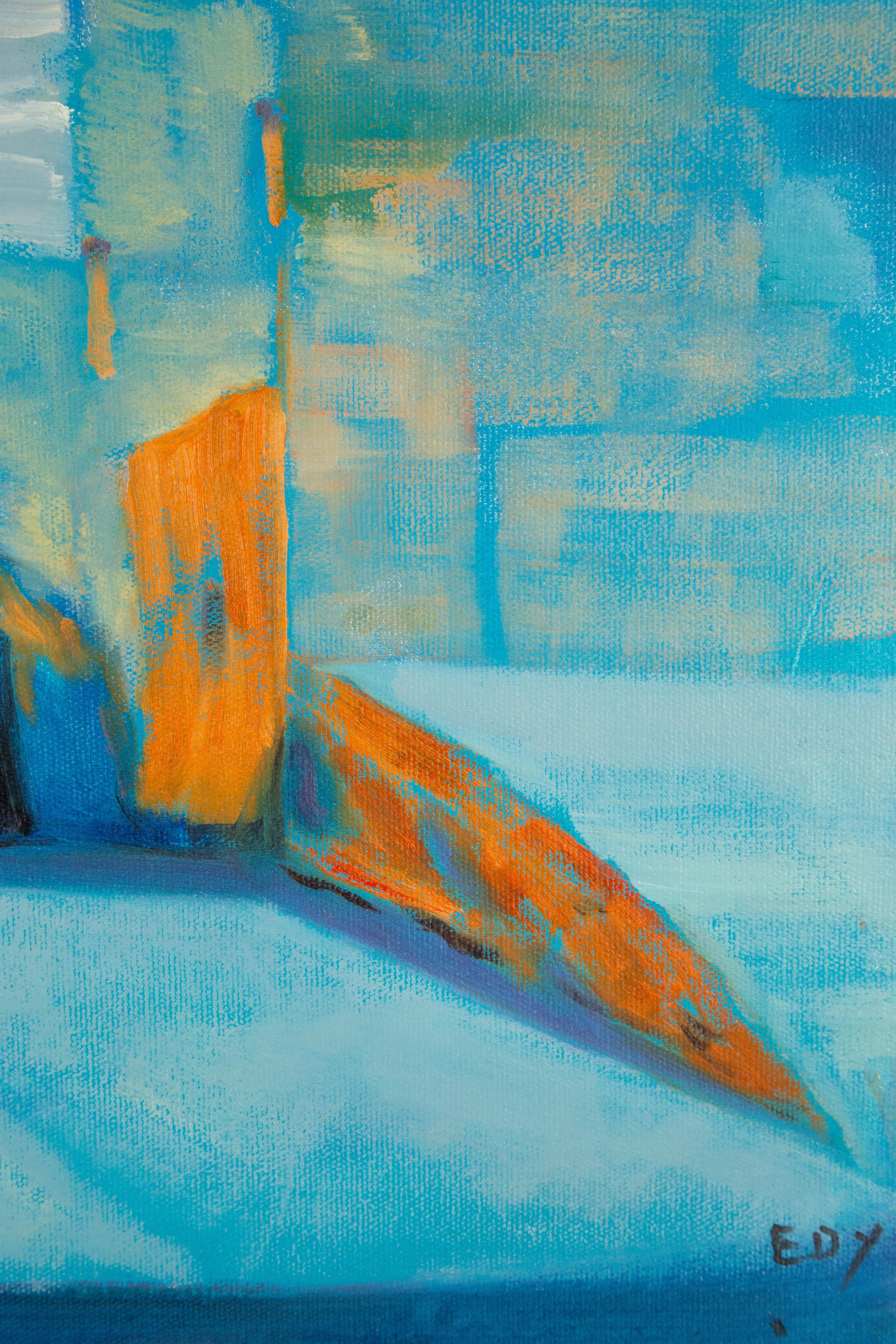 Dingyan E Landschaft Original Ölgemälde auf Leinwand „In Dream Series I“ im Angebot 4