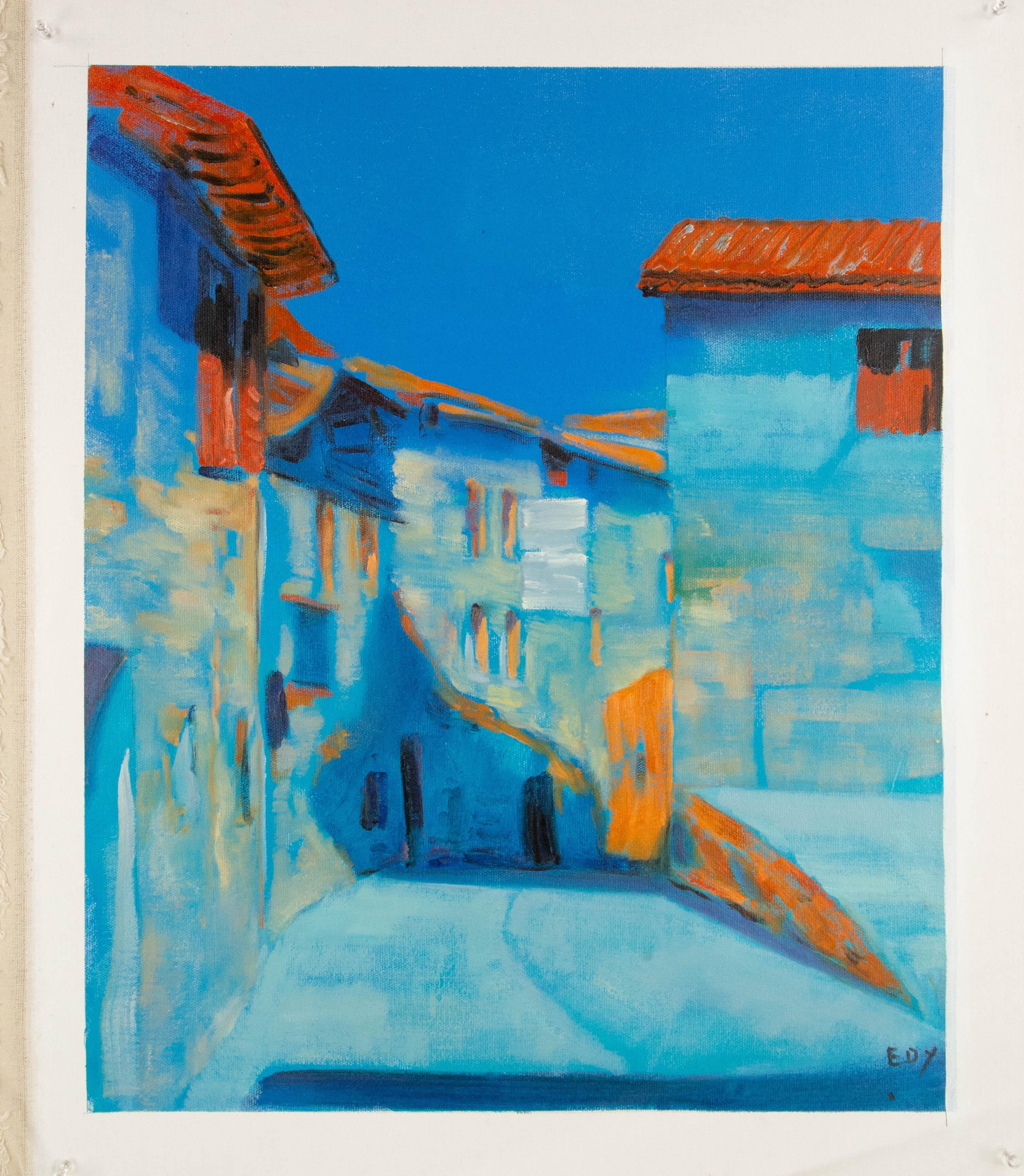 Dingyan E Landschaft Original Ölgemälde auf Leinwand „In Dream Series I“ im Angebot 8