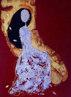 Trinh Tuan Golden Thoughts By Trinh Tuan Lacquer On Wood - 