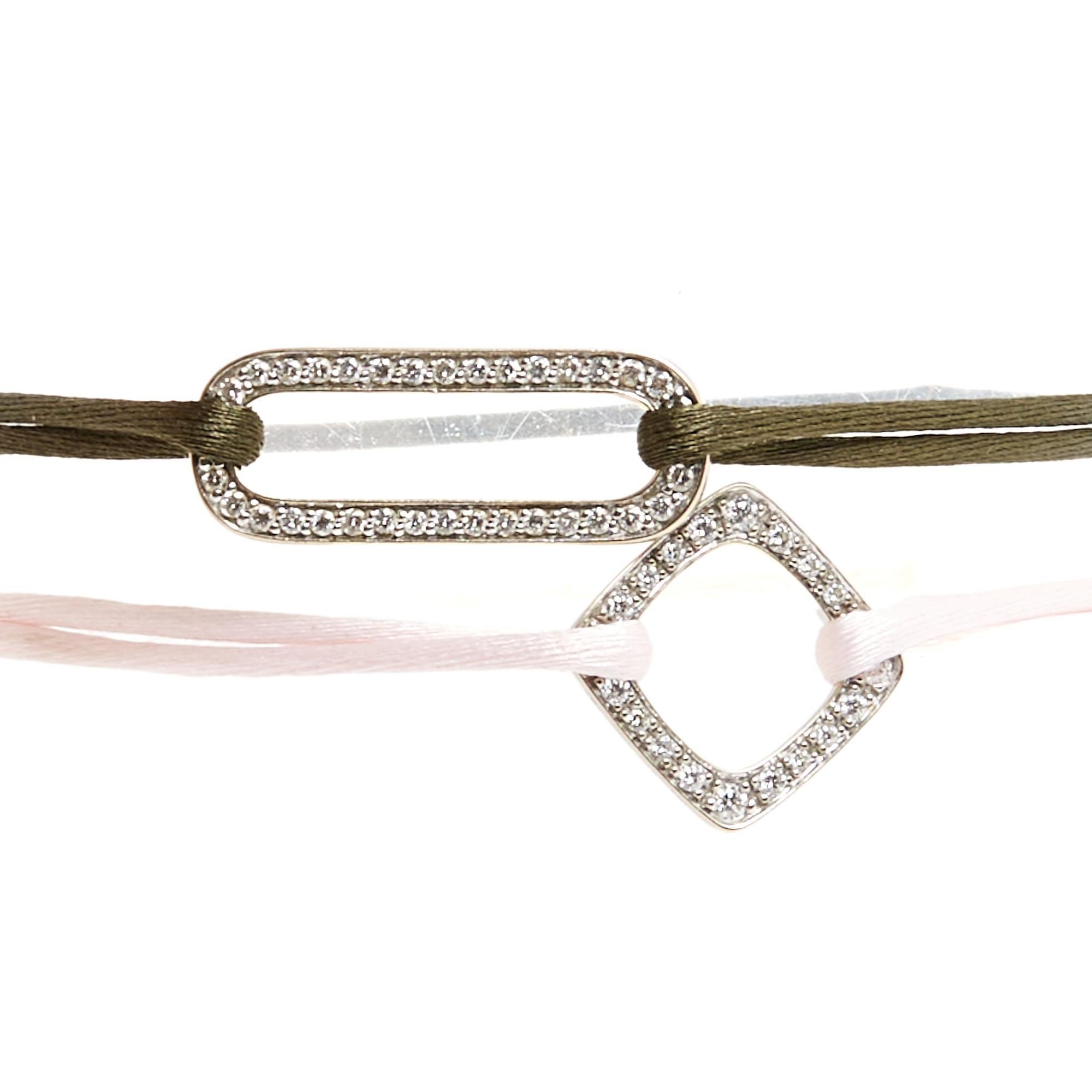 Dinh Van Bracelet Impression L White Gold Diamond Large Link Bracelet New Strap For Sale 1