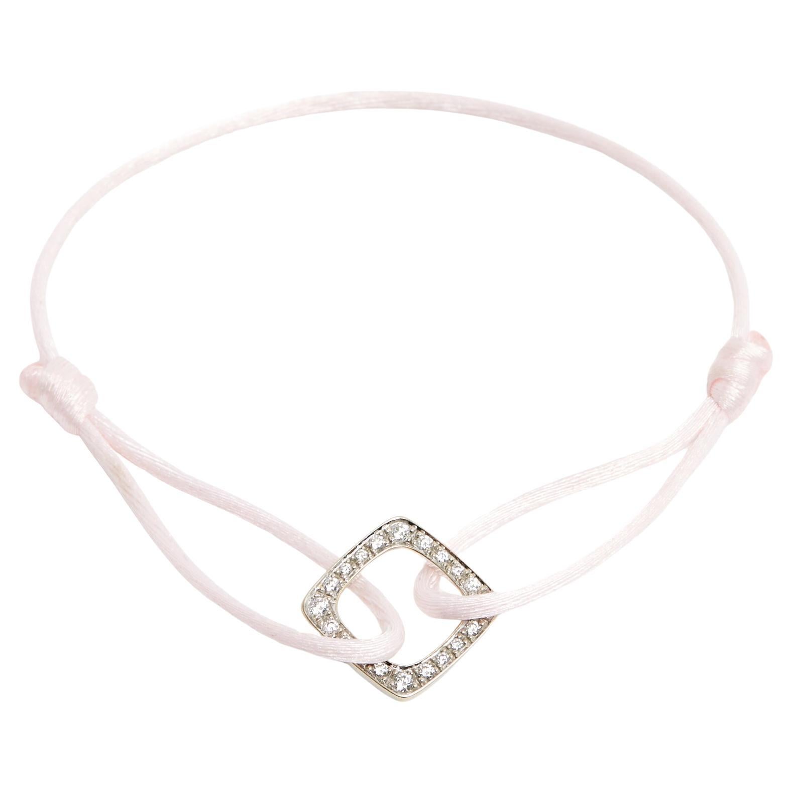 Dinh Van Bracelet Impression L White Gold Diamond Large Link Bracelet New Strap