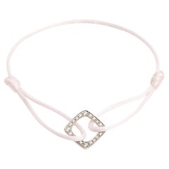 Dinh Van Bracelet Impression L White Gold Diamond Large Link Bracelet New Strap