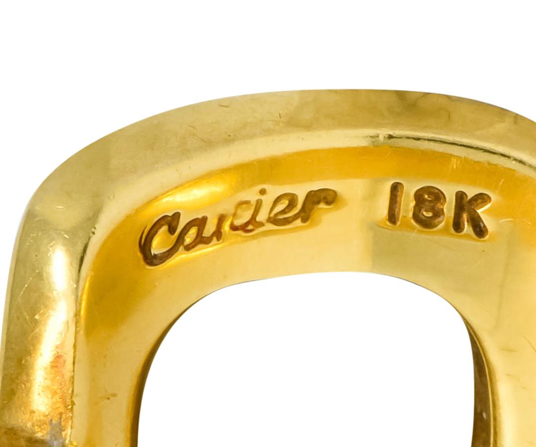 Dinh Van Cartier Modernist 18 Karat Yellow Gold Cushion Ring 4