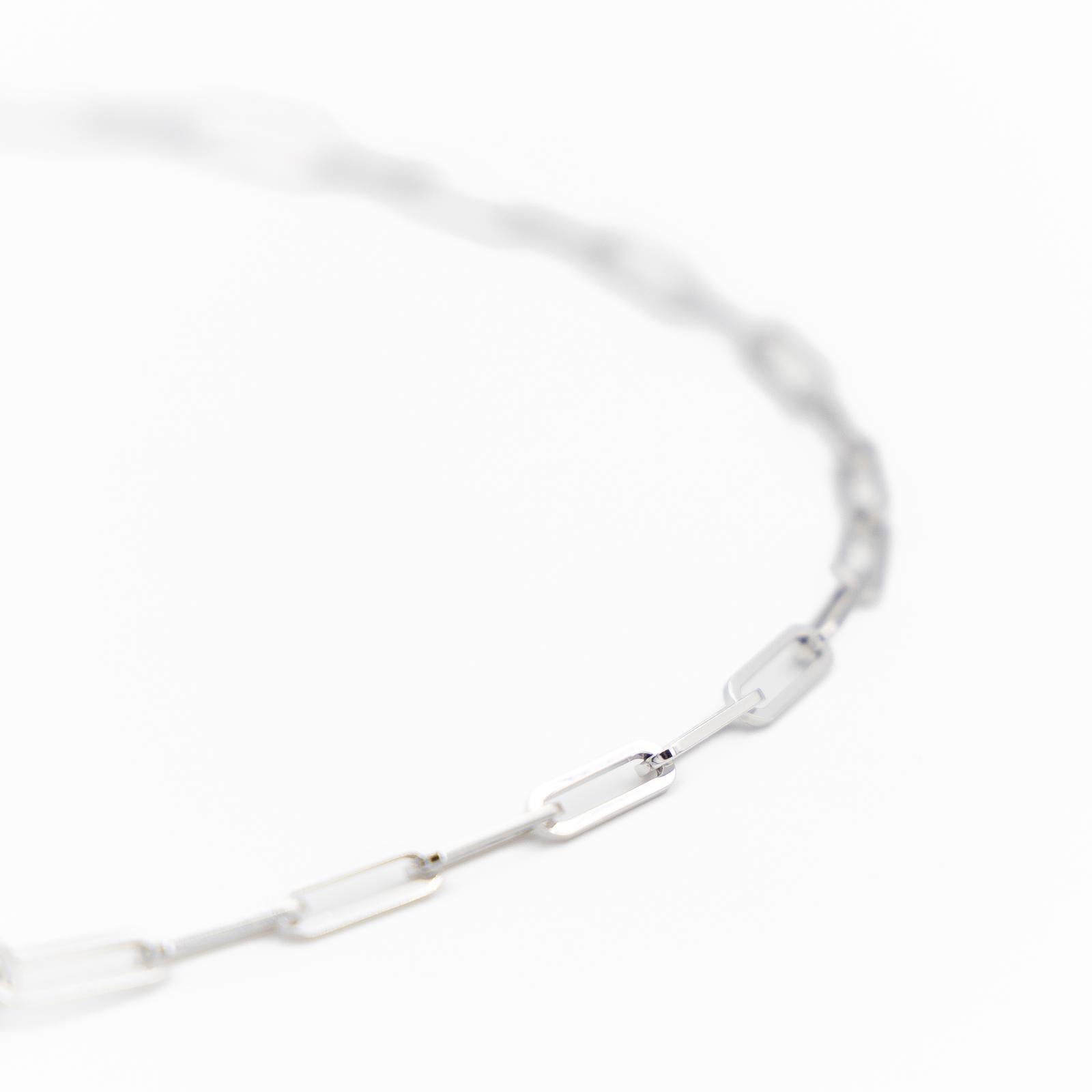 Dinh Van Chain Necklace Menottes White Gold Diamond 2