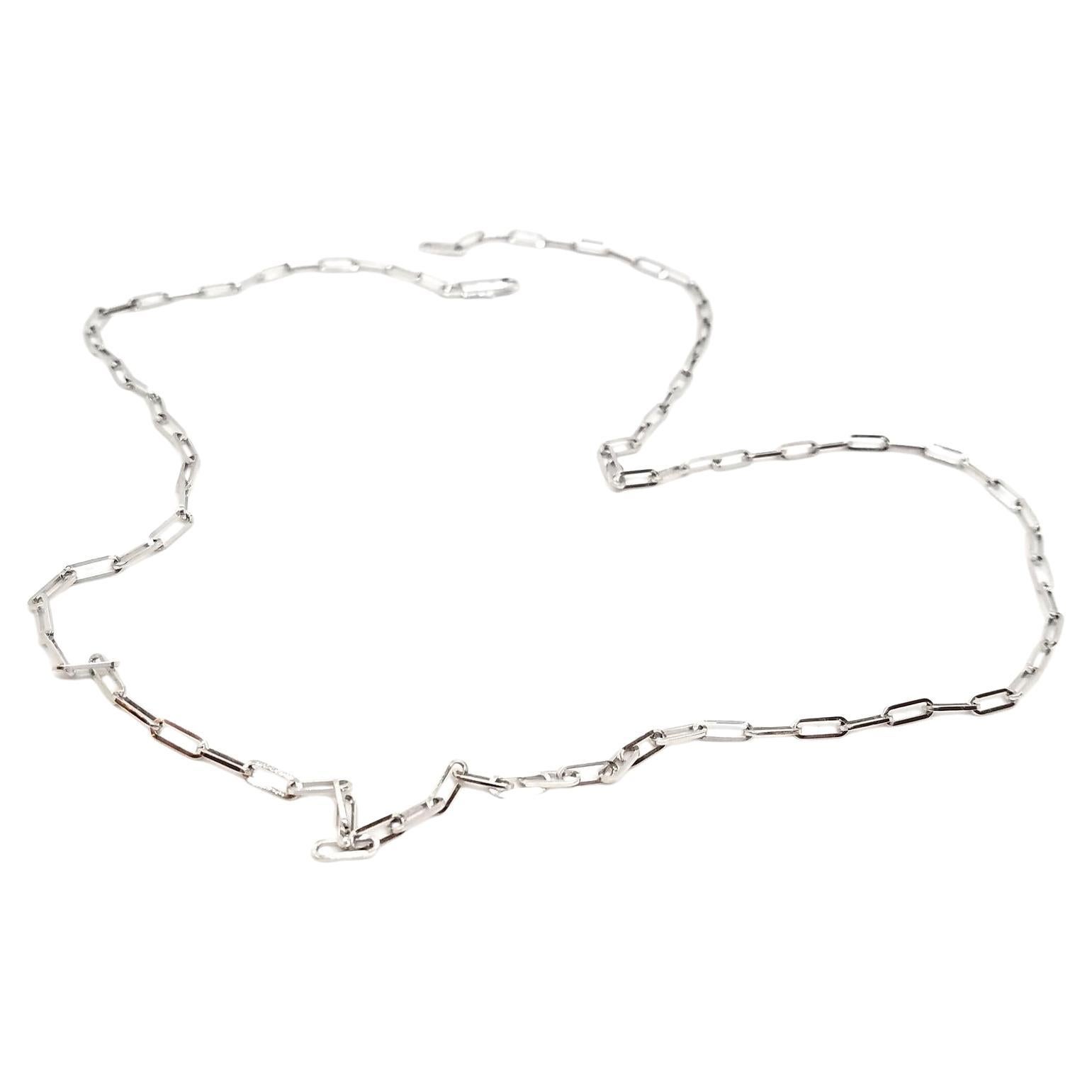 Dinh Van Chain Necklace  White Gold