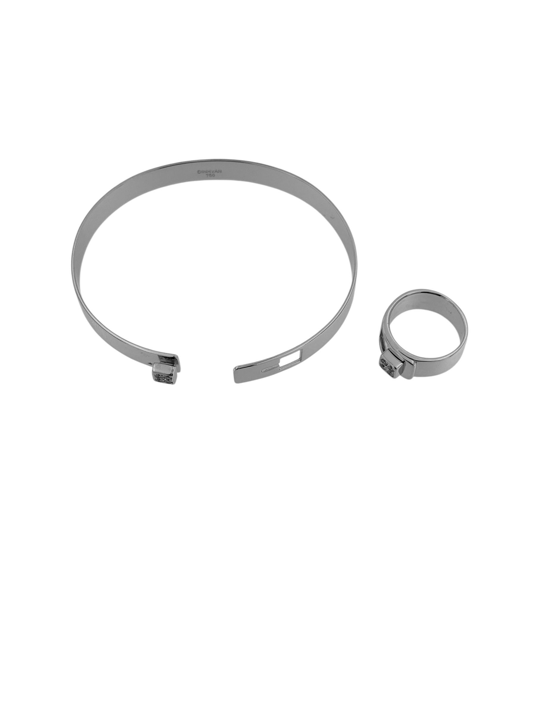 Moderno Bracciale e anello Dinh Van 