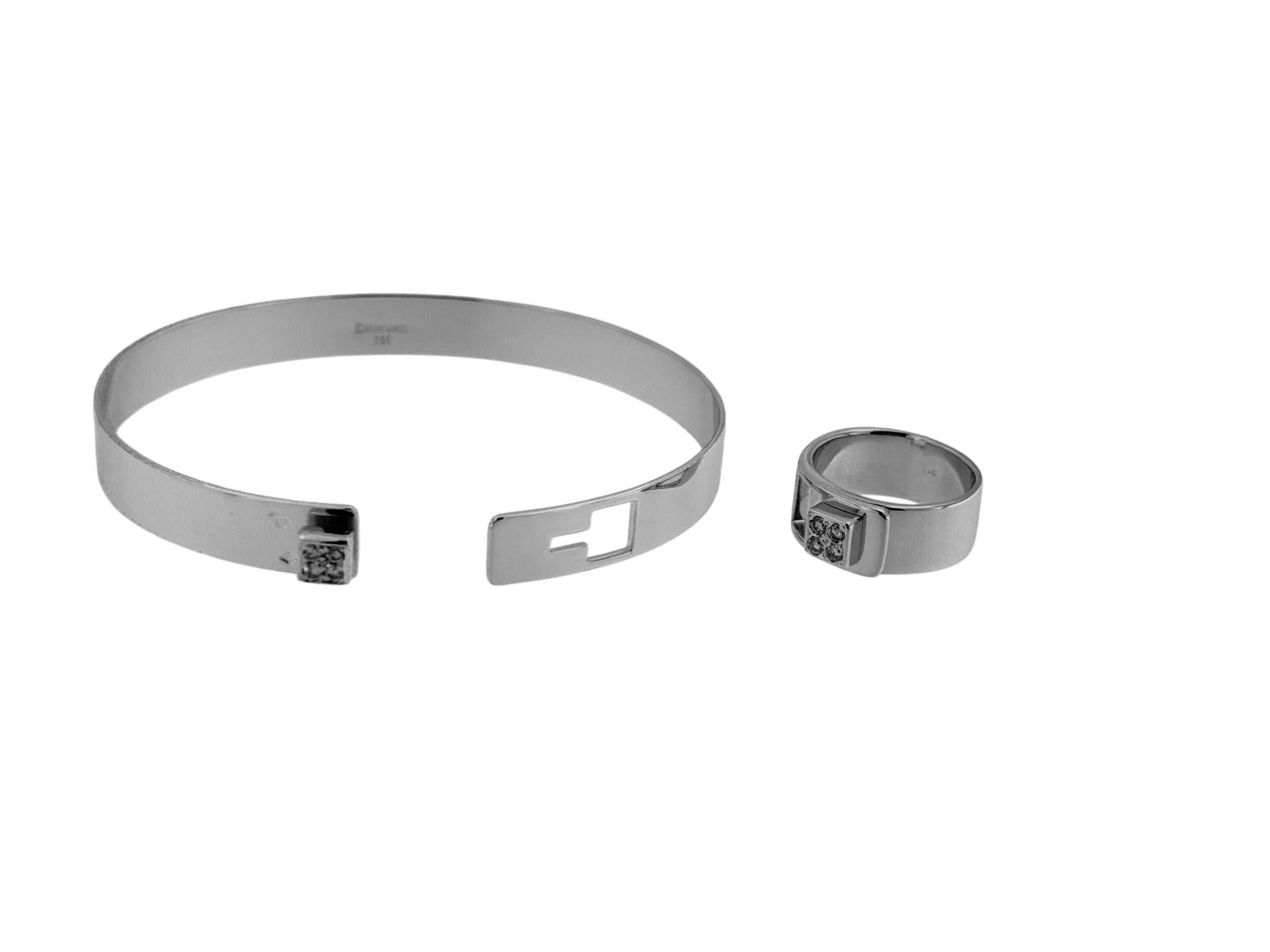 Taglio brillante Bracciale e anello Dinh Van 