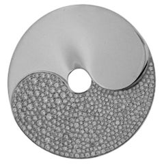 Dinh Van Double Sens White Gold Pendant with Diamonds