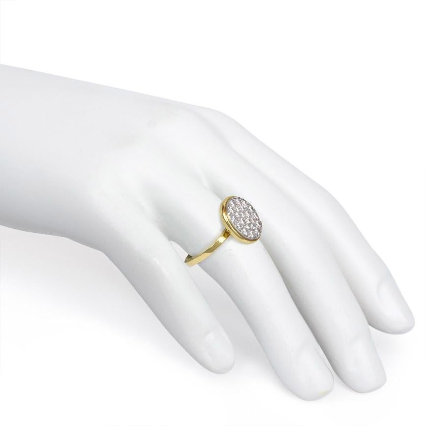 Dinh Van for Cartier Pavé Diamond Gold Ring 1