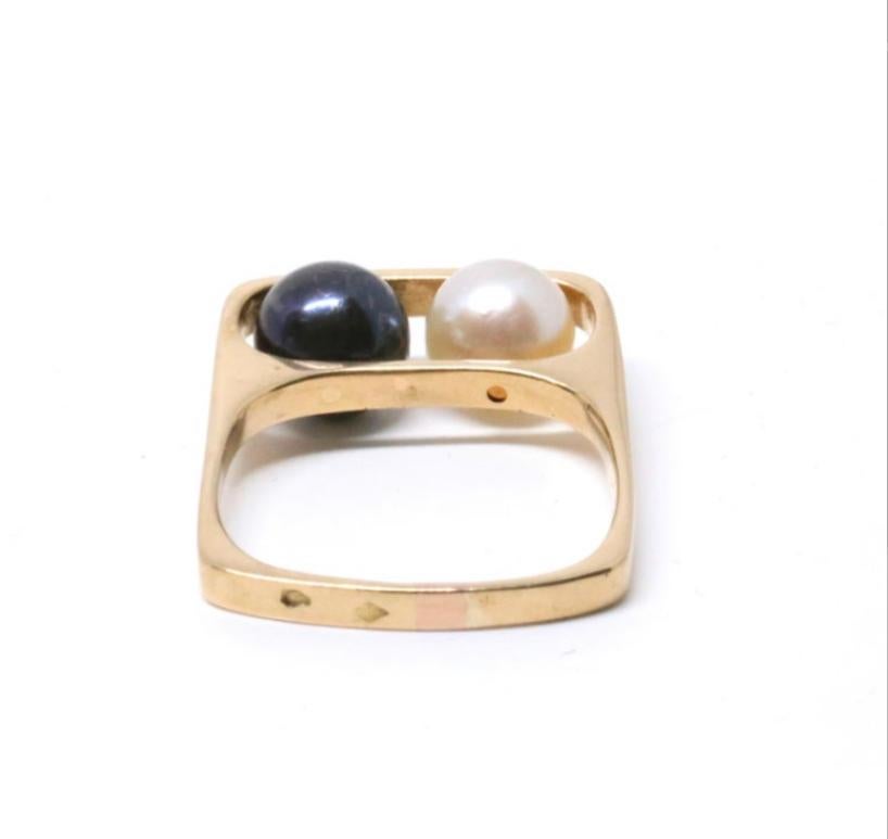 Oval Cut Dinh Van for Pierre Cardin Modernist Ring