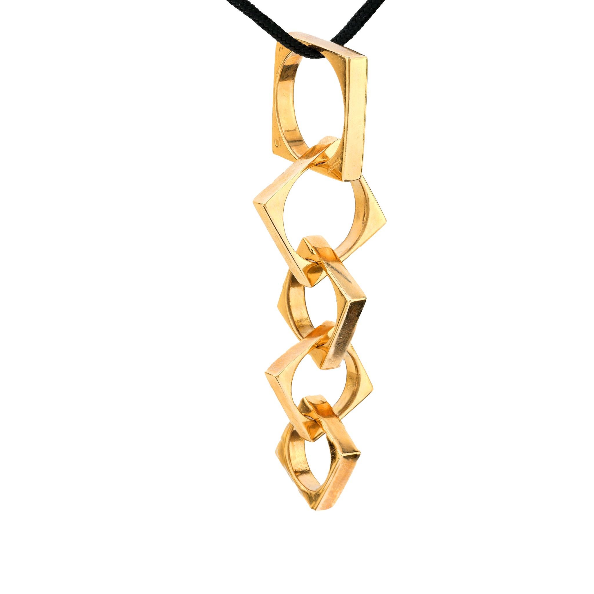 Dinh Van French 18k yellow gold 