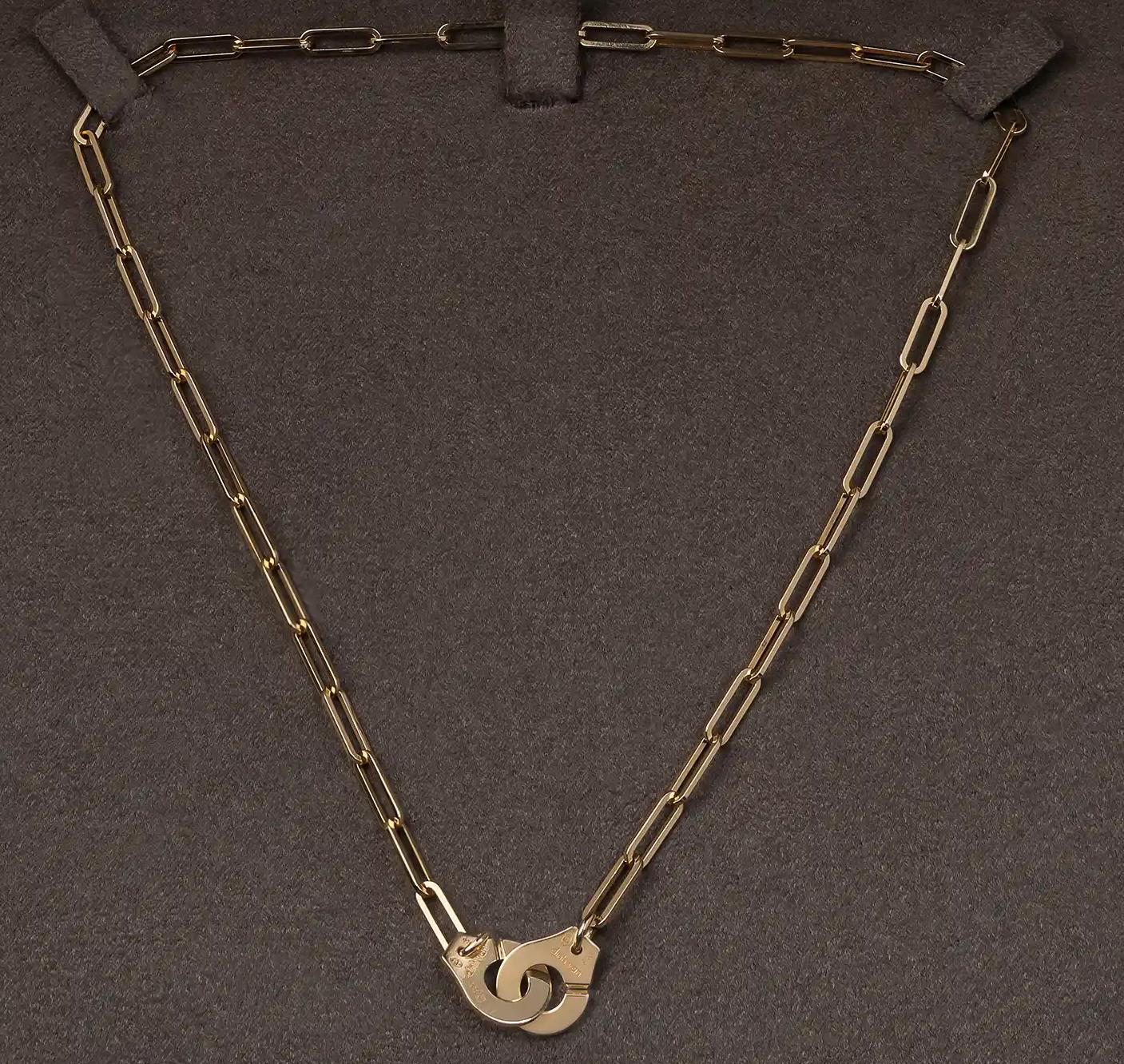 Dinh Van Menottes Collier R12 Or jaune 18K Excellent état - En vente à Lisboa, PT