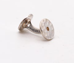 DINH VAN Paris 1990 Coppia di gemelli da polso a forma di pi greco in argento massiccio (925)
