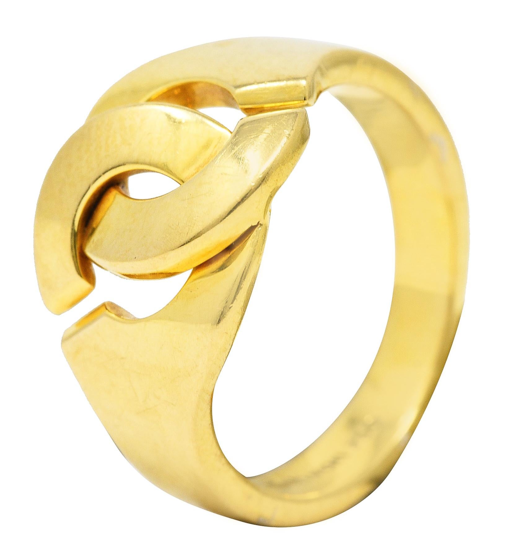 Dinh Van Paris 1990's 18 Karat Yellow Gold Menottes Handcuff Vintage