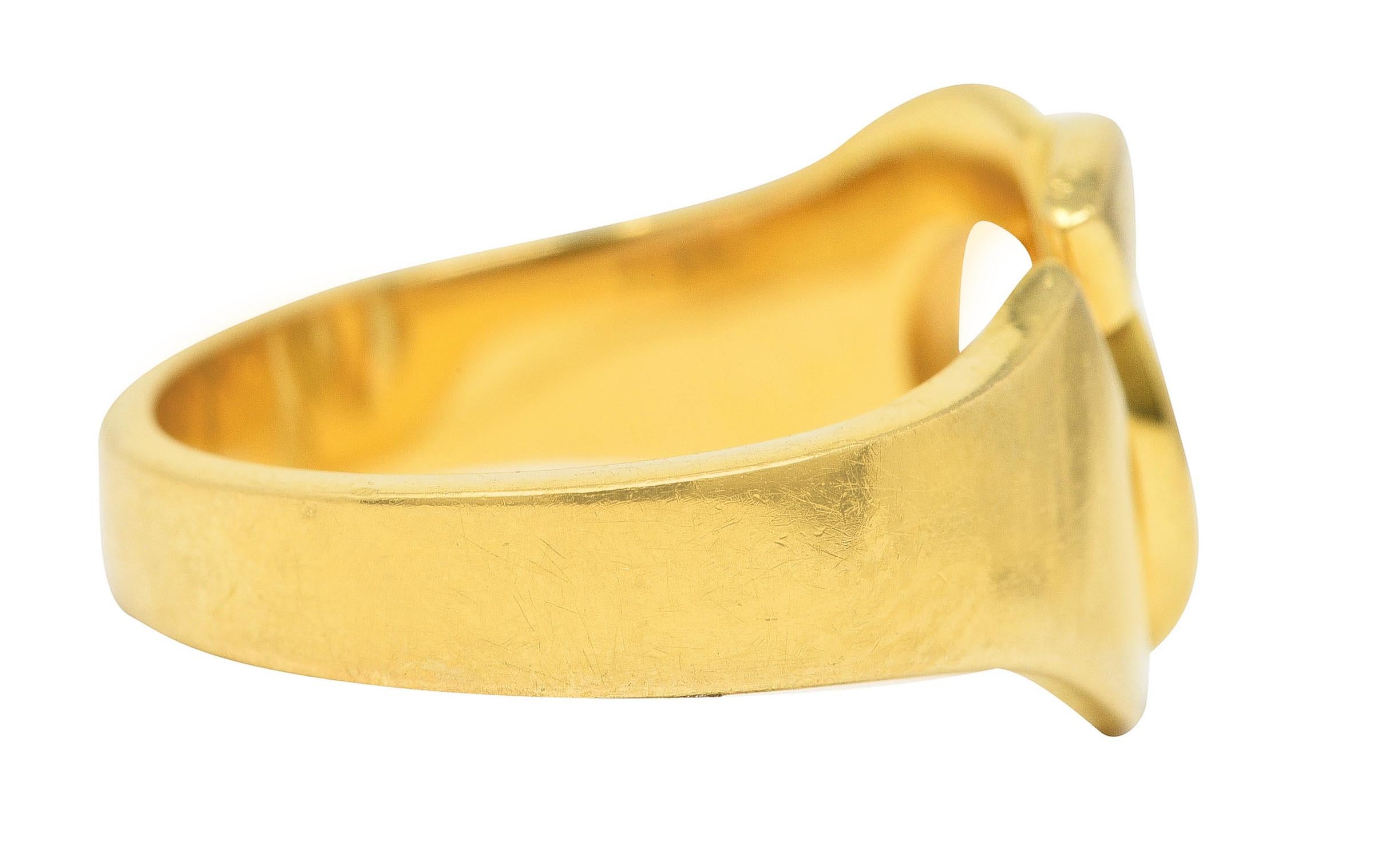 Dinh Van Paris 1990's 18 Karat Yellow Gold Menottes Handcuff Vintage