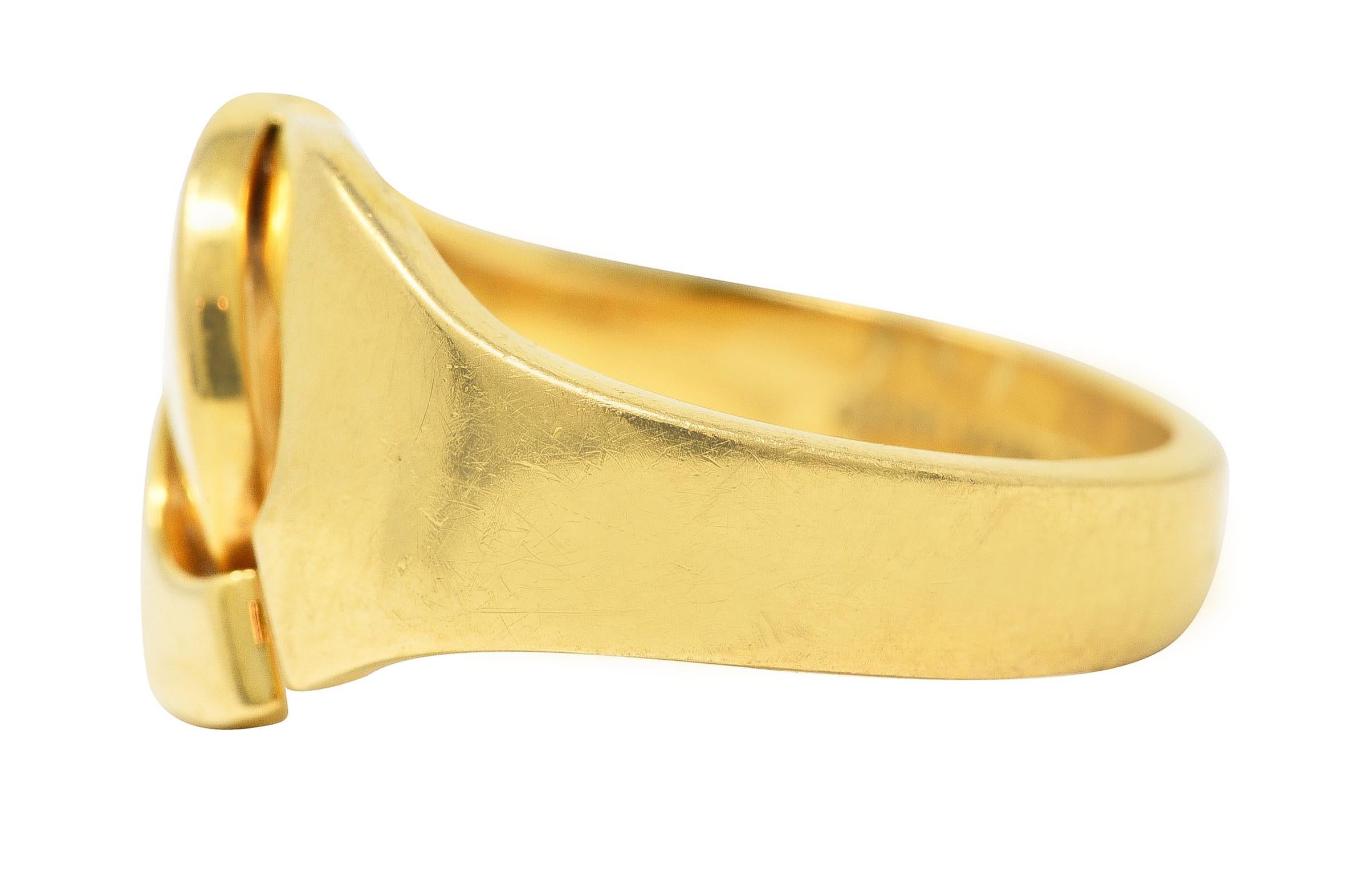 Dinh Van Paris 1990's 18 Karat Yellow Gold Menottes Handcuff Vintage