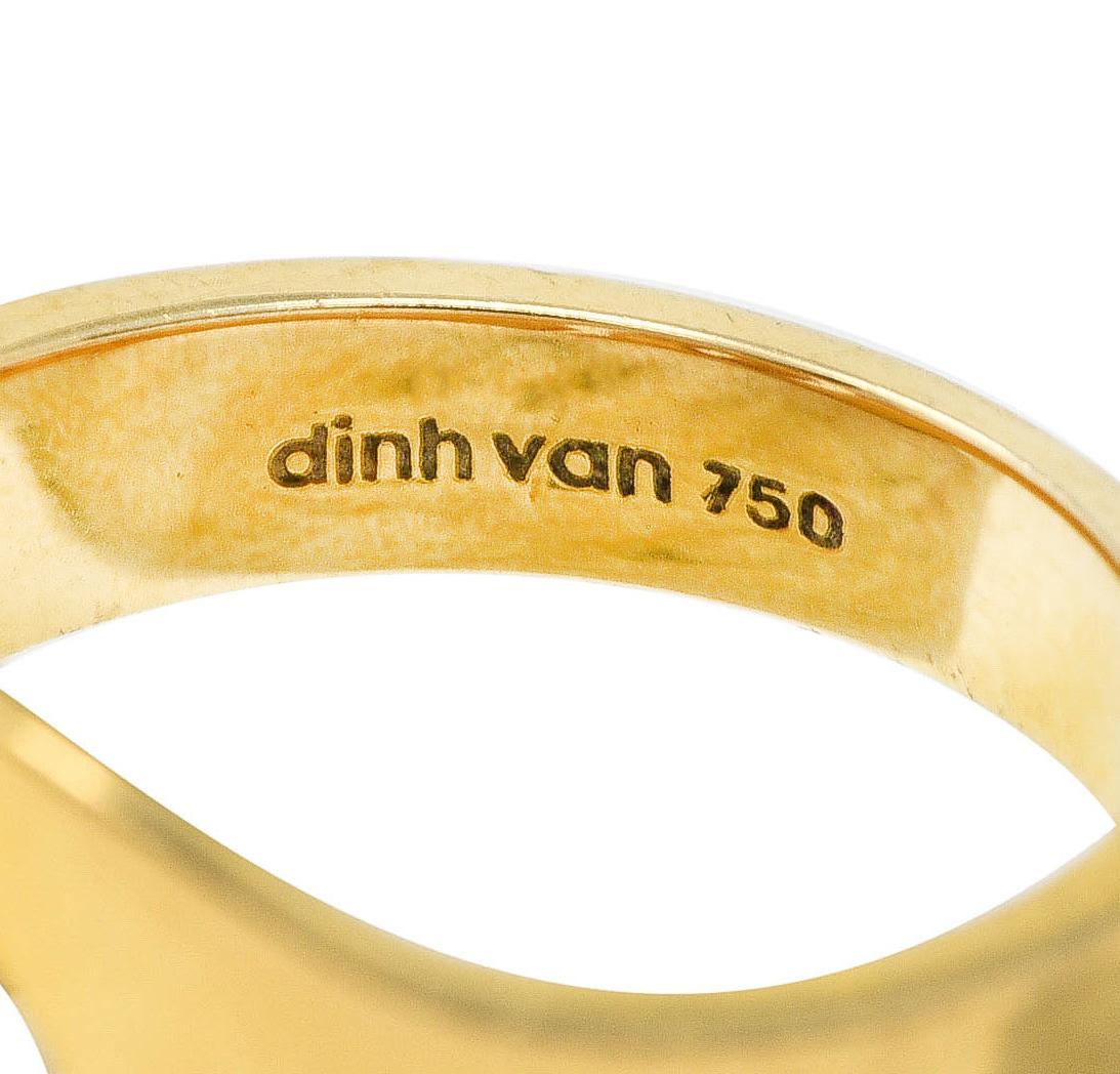 Dinh Van Paris 1990's 18 Karat Yellow Gold Menottes Handcuff Vintage