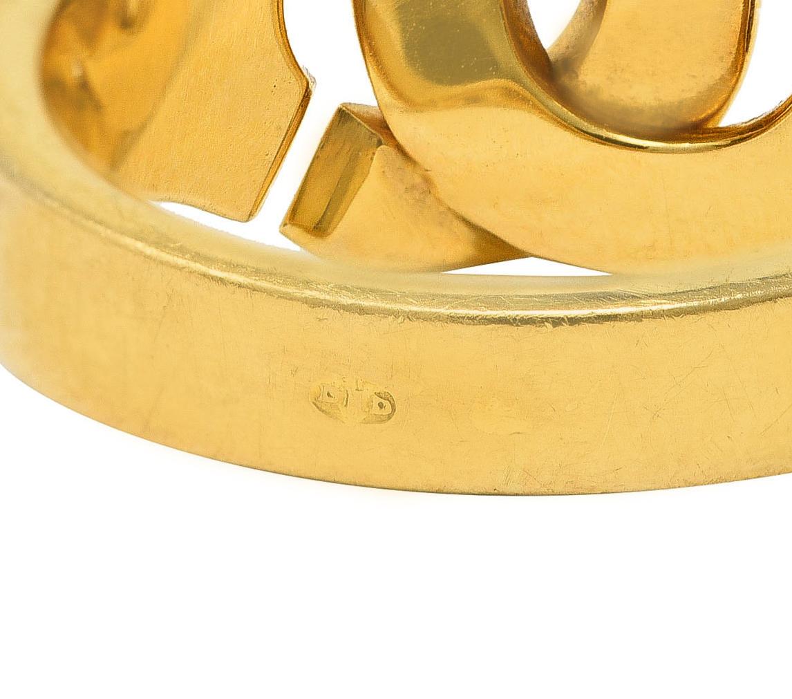 Dinh Van Paris 1990's 18 Karat Yellow Gold Menottes Handcuff Vintage