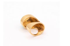 Dinh Van Paris For Pierre Cardin 1970 Geometric Ring 18Kt Yellow Gold Turquoise