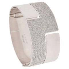 DINH VAN Paris Bracelet géométrique moderniste en or 18Kt avec 10.74 diamants VVS