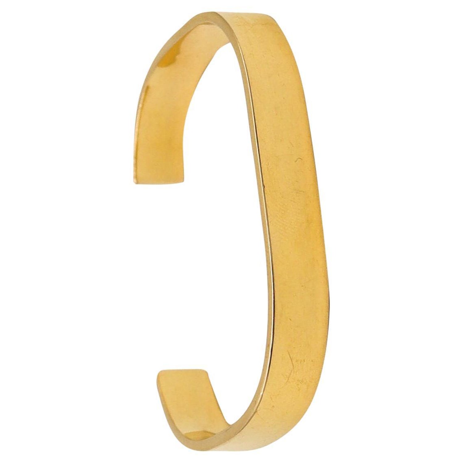 Dinh Van Paris Rare Vintage Geometric Bracelet Cuff In Solid 18Kt Yellow  Gold For Sale at 1stDibs